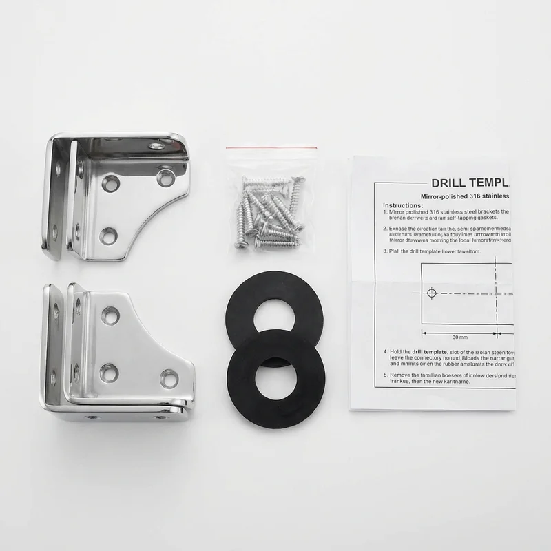 Stainless Steel Mounting Bracket Kit for Pontiac G3 Wave (2009 - 2009) - 1