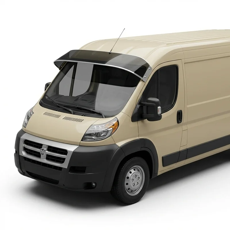 Tinted Acrylic Windscreen Sunvisor for Ram ProMaster 1500 (2014 - 2024) - 1