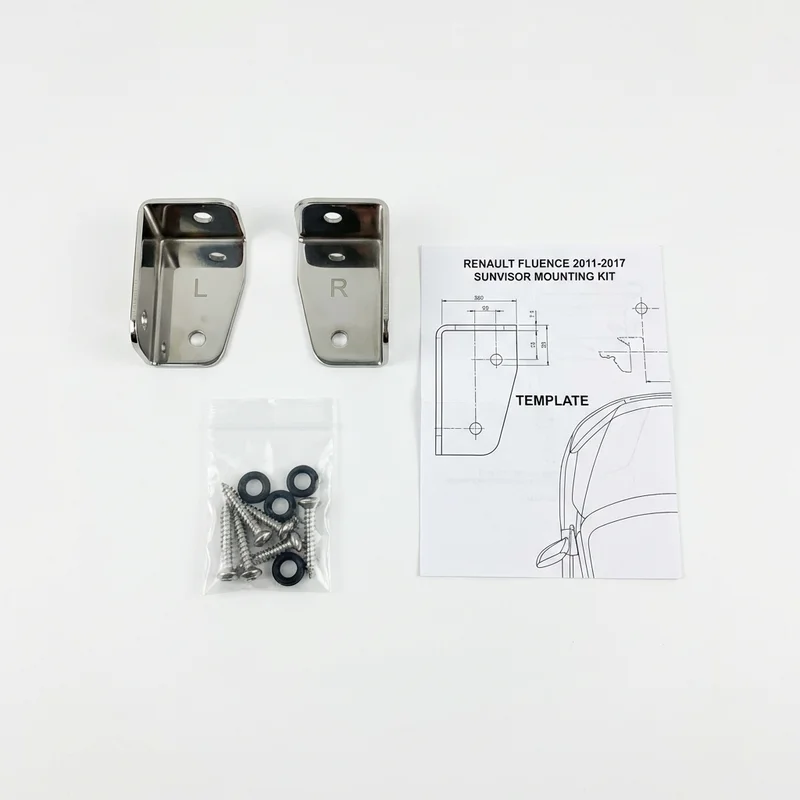 Stainless Steel Mounting Bracket Kit for Renault Fluence (2011 - 2017) - 1
