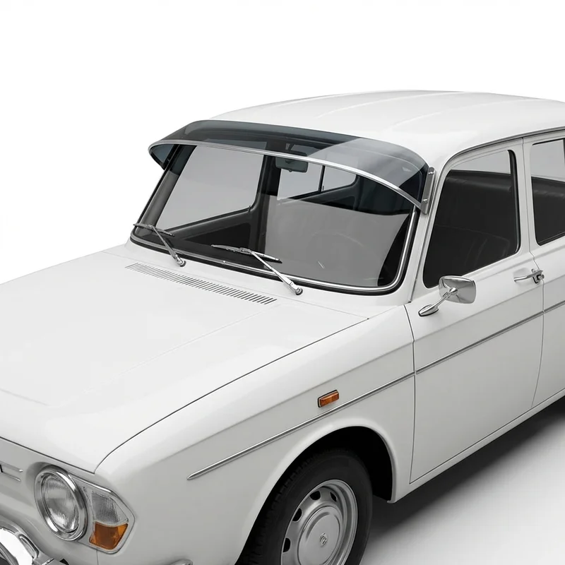 Tinted Acrylic Windscreen Sunvisor for Renault R10 (1967 - 1971) - 1