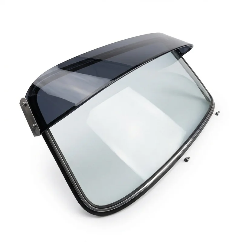 Tinted Acrylic Windscreen Sunvisor for Renault R12 (1971 - 1984) - 1