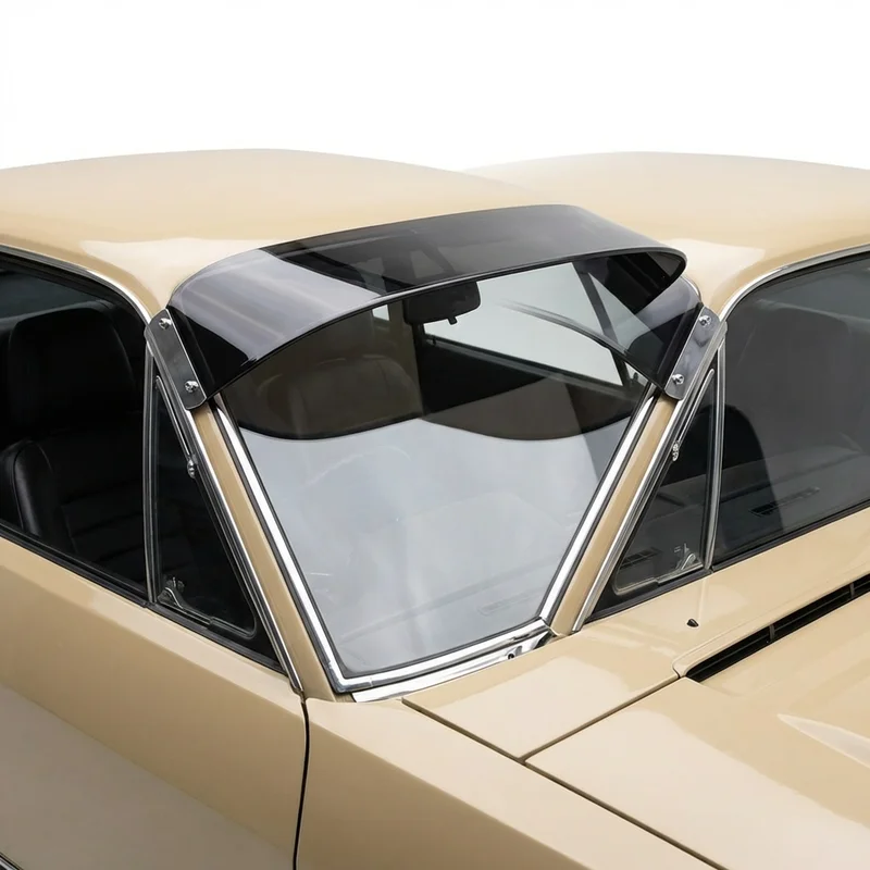 Tinted Acrylic Windscreen Sunvisor for Renault R17 (1972 - 1979) - 1