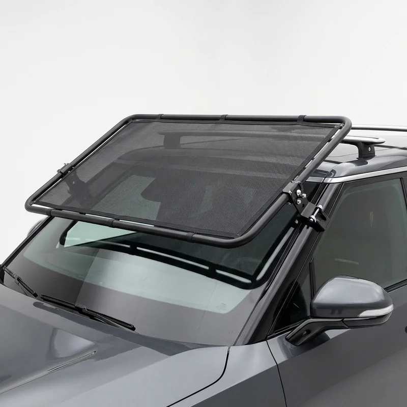 Premium Mesh Windscreen Sunvisor for Rivian R1S (2022 - 2025) - 1