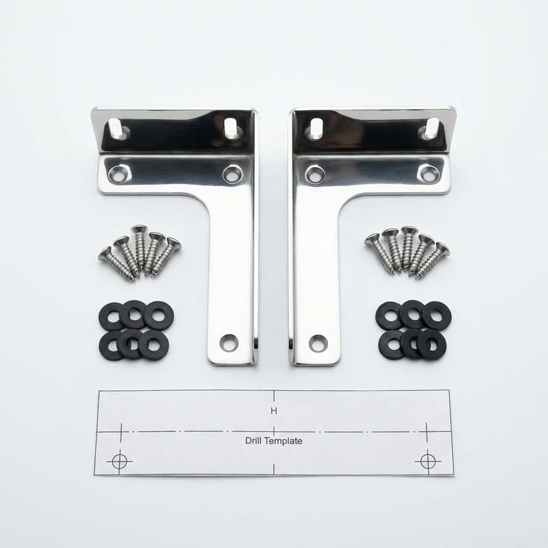 Stainless Steel Mounting Bracket Kit for Saab 9-5 (1999 - 2011) - 1