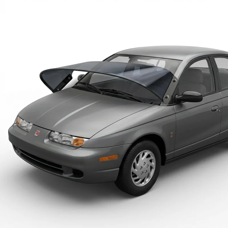 Tinted Acrylic Windscreen Sunvisor for Saturn SW2 (1993 - 2001) - 1