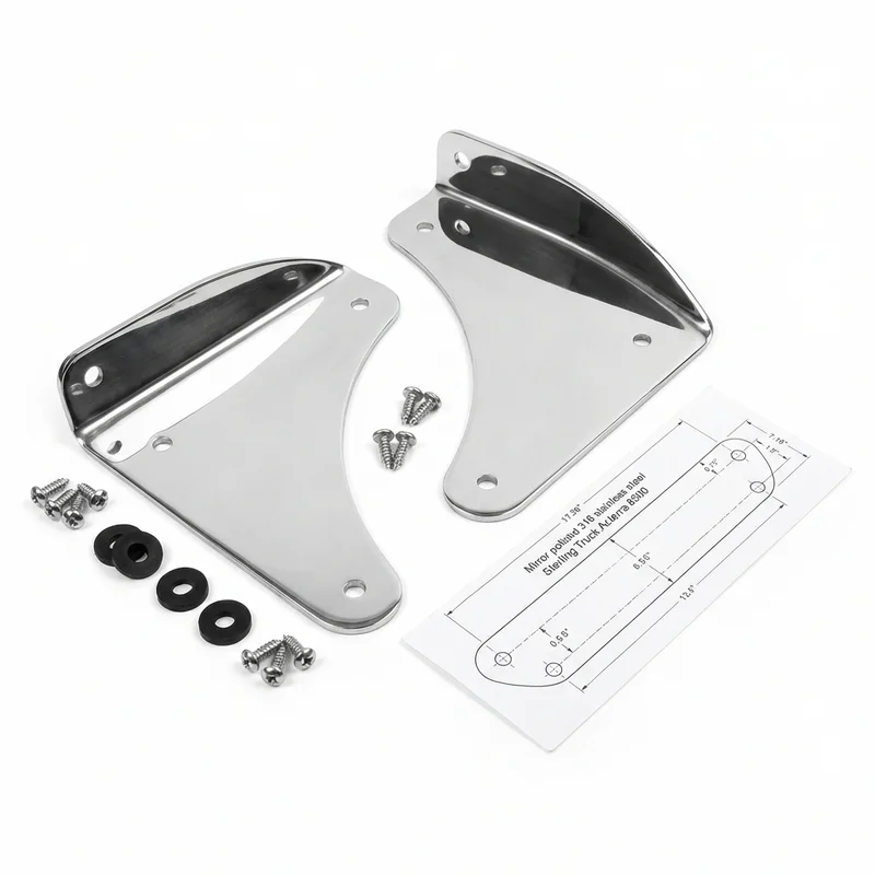 Stainless Steel Mounting Bracket Kit for Sterling Truck Acterra 8500 (2001 - 2003) - 1