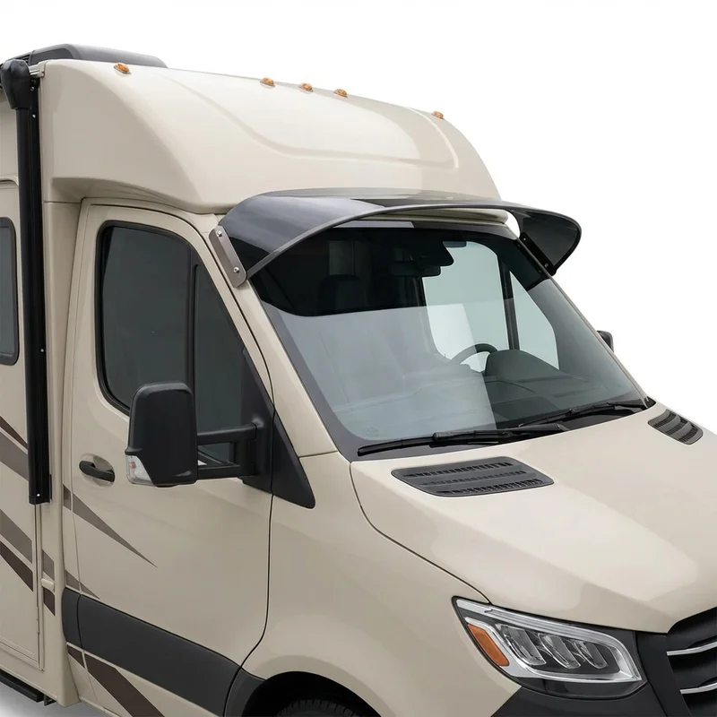 Tinted Acrylic Windscreen Sunvisor for Thor Motor Coach Chateau (2019 - 2023) - 1