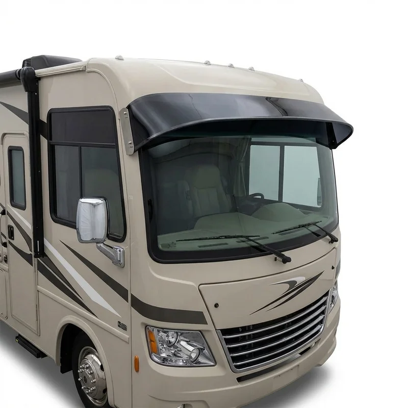 Tinted Acrylic Windscreen Sunvisor for Thor Motor Coach Outlaw (2021 - 2023) - 1