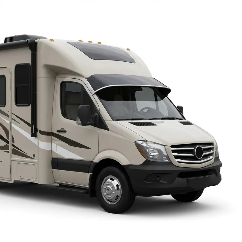 Tinted Acrylic Windscreen Sunvisor for Thor Motor Coach Quantum SE (2019 - 2019) - 1