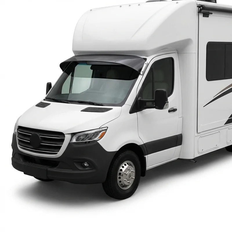 Tinted Acrylic Windscreen Sunvisor for Thor Motor Coach Quantum Sprinter (2019 - 2022) - 1