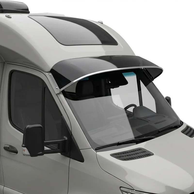 Tinted Acrylic Windscreen Sunvisor for Thor Motor Coach Tranquility (2022 - 2023) - 1