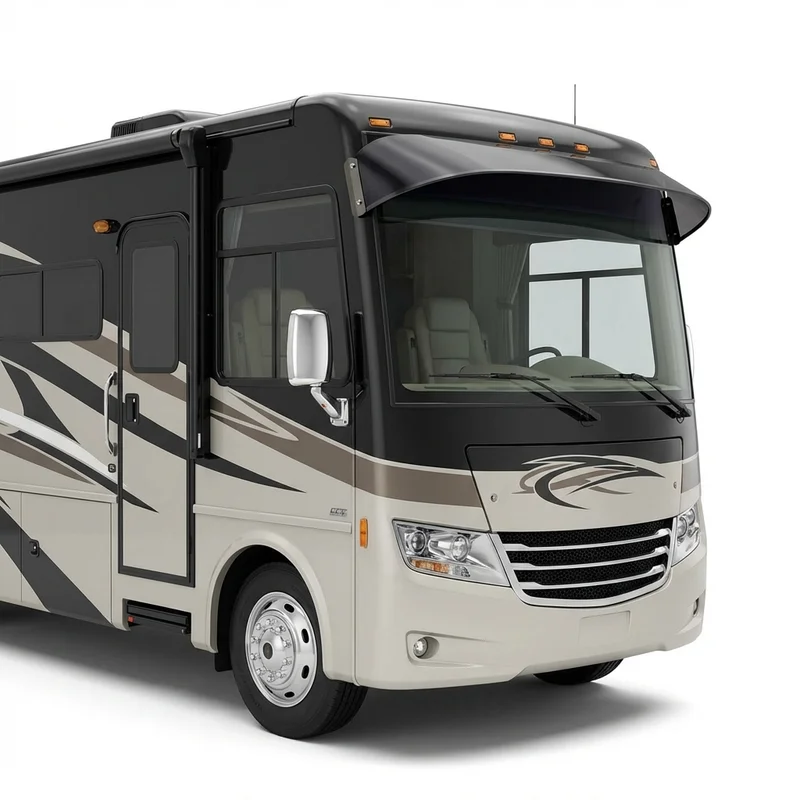 Tinted Acrylic Windscreen Sunvisor for Tiffin Allegro Breeze (2019 - 2023) - 1