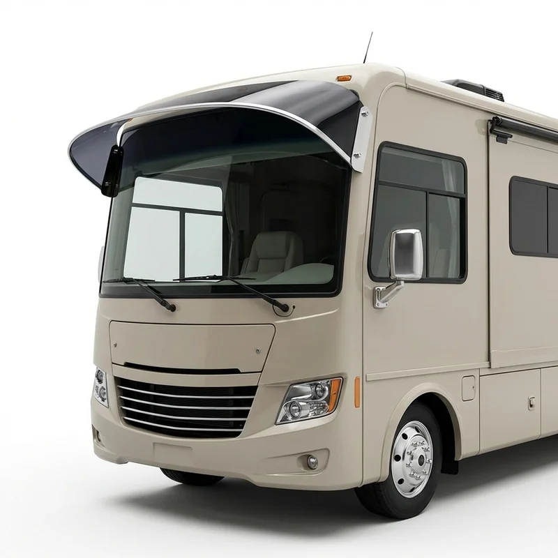 Tinted Acrylic Windscreen Sunvisor for Tiffin Allegro Red 340 (2019 - 2023) - 1