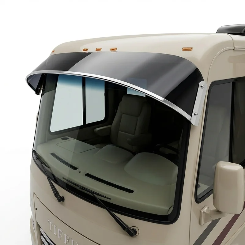 Tinted Acrylic Windscreen Sunvisor for Tiffin Allegro Red (2009 - 2021) - 1