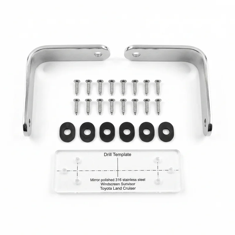 Stainless Steel Mounting Bracket Kit for Toyota Land Cruiser (1970 - 2025) - 1