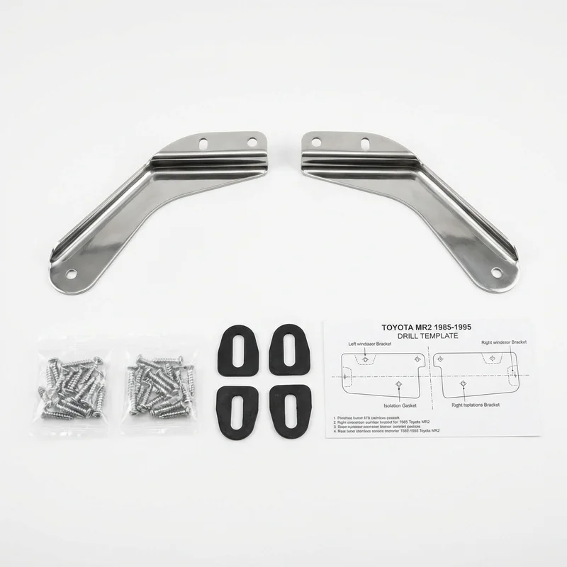 Stainless Steel Mounting Bracket Kit for Toyota MR2 (1985 - 1995) - 1