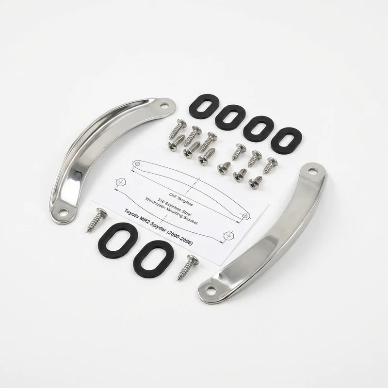 Stainless Steel Mounting Bracket Kit for Toyota MR2 Spyder (2000 - 2006) - 1