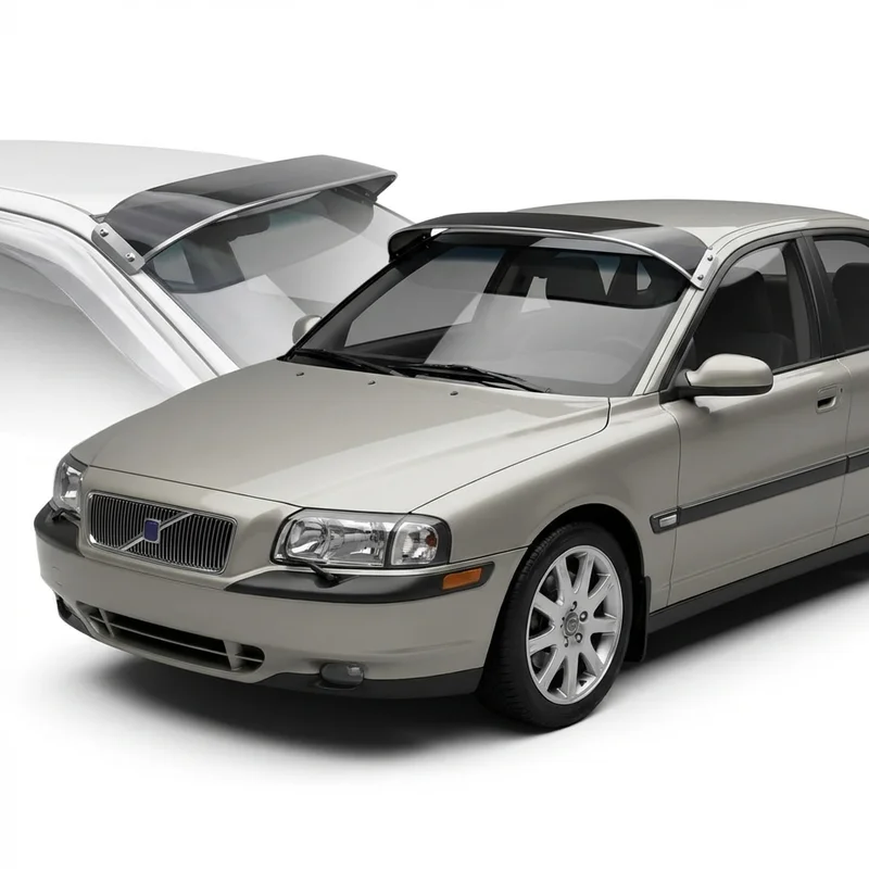 Tinted Acrylic Windscreen Sunvisor for Volvo S80 (1999 - 2016) - 1