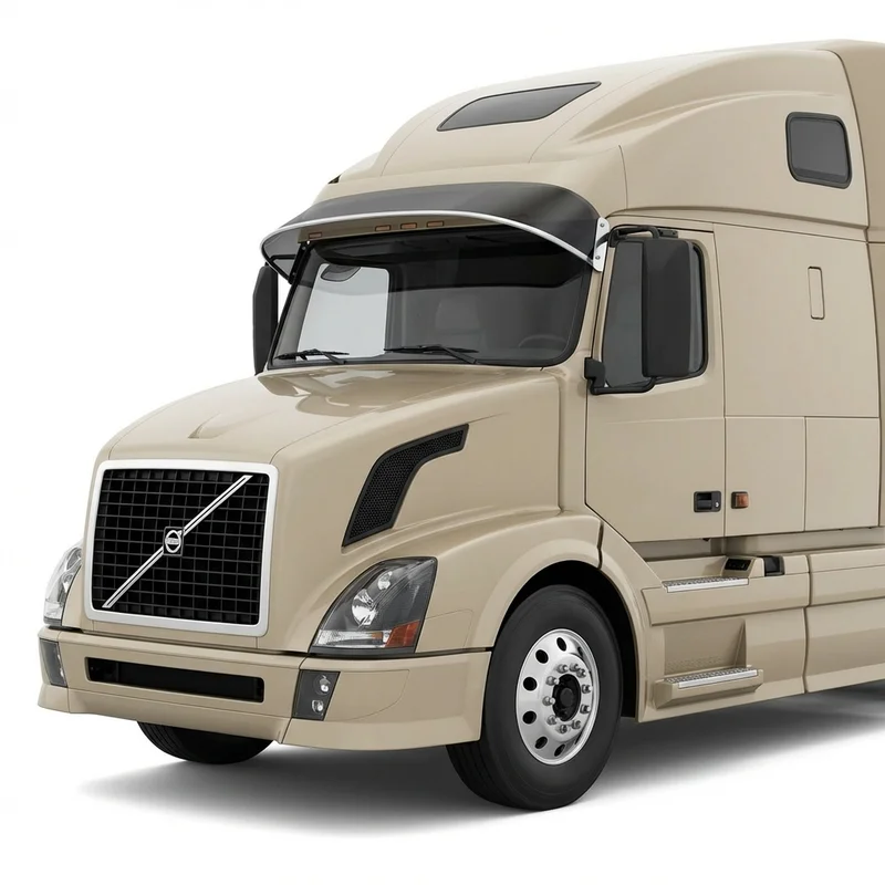 Tinted Acrylic Windscreen Sunvisor for Volvo VNL 760 (2017 - 2020) - 1