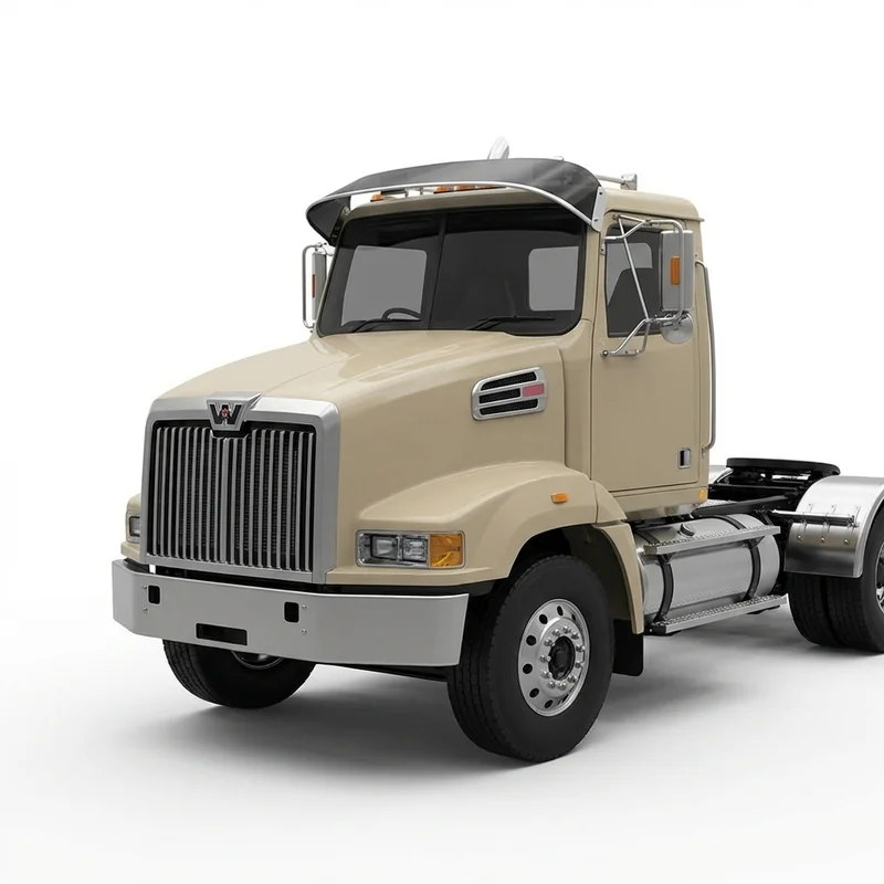 Tinted Acrylic Windscreen Sunvisor for Western Star 4700SB (2012 - 2020) - 1