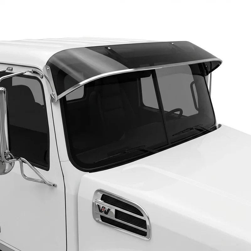 Tinted Acrylic Windscreen Sunvisor for Western Star 4700SF (2012 - 2020) - 1