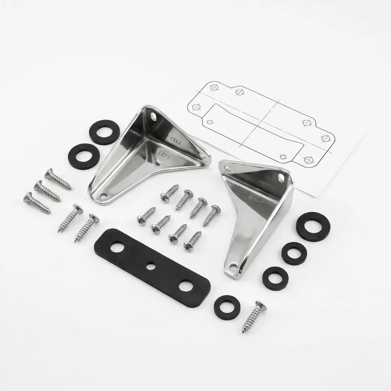 Stainless Steel Mounting Bracket Kit for Winnebago Roam (2022 - 2022) - 1